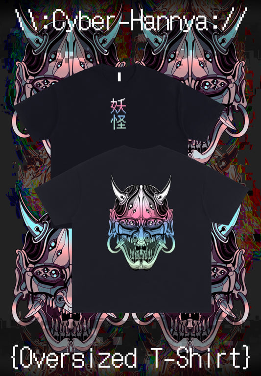 Cyber-Hannya {Oversized T-Shirt}